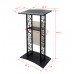 FixtureDisplays® Truss Podium Metal Pulpit Church Podium Conference Pulpit Event Lectern Cup Hold with Pray Hand Logo Decor 18353++12152